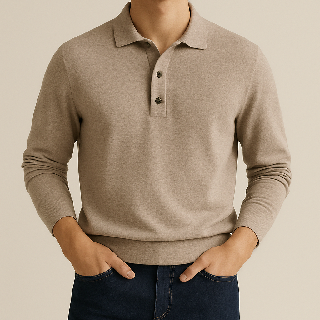 Long sleeve polo