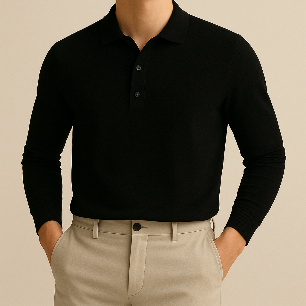 Long sleeve polo