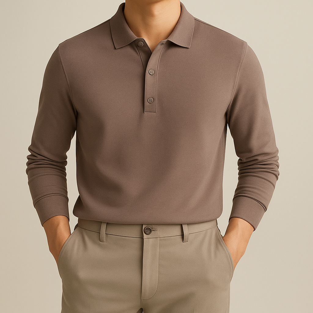 Long sleeve polo