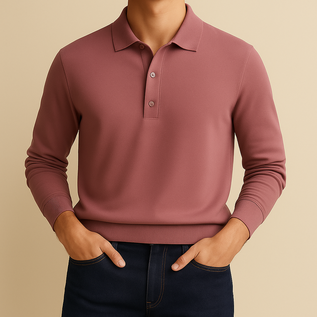 Long sleeve polo