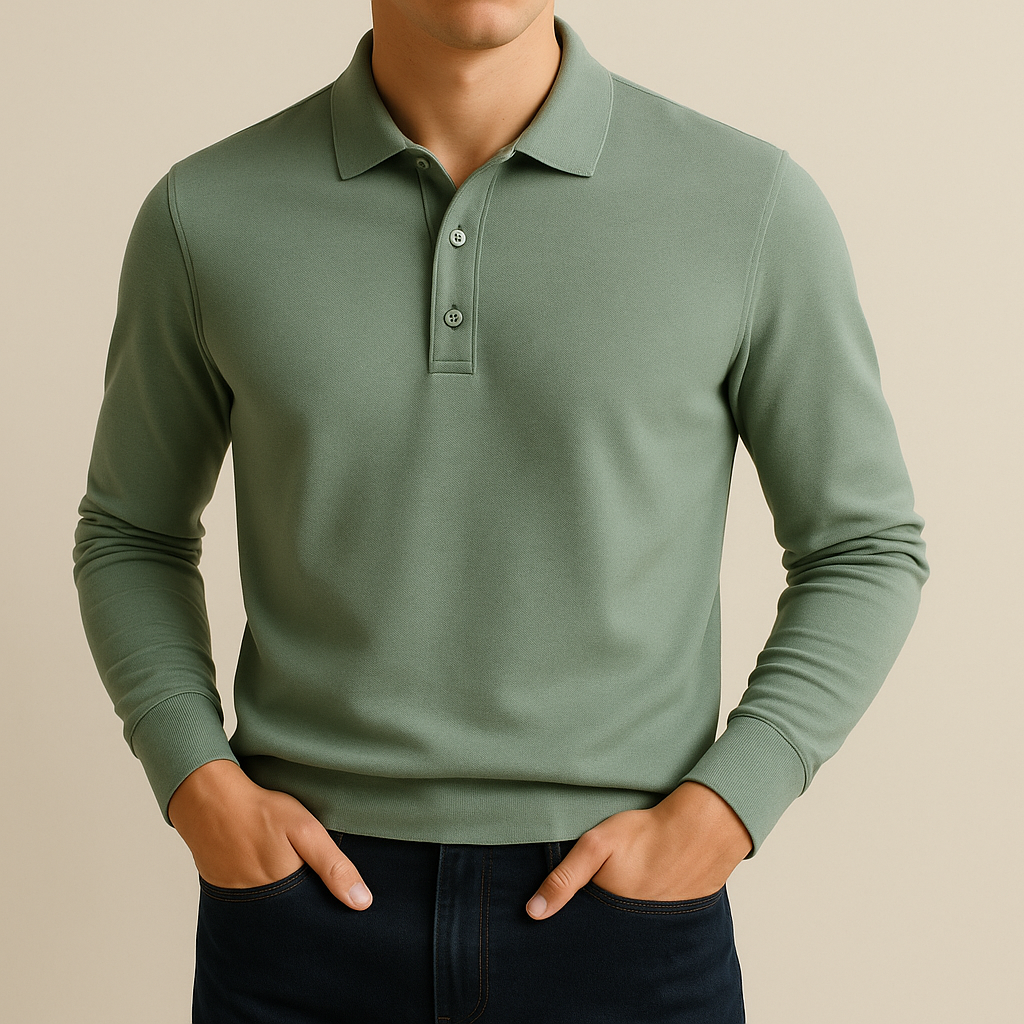 Long sleeve polo